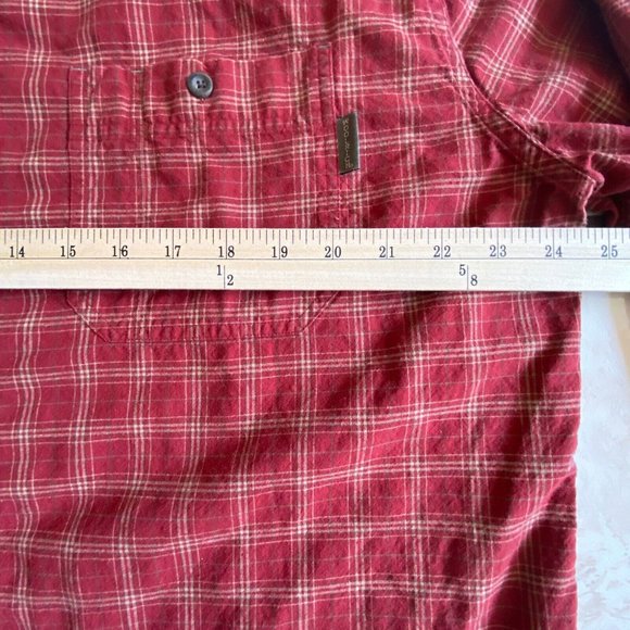 Woolrich Mens Red Plaid Button Down Shirt Flannel Pocket Size X-large - Picture 5 of 12